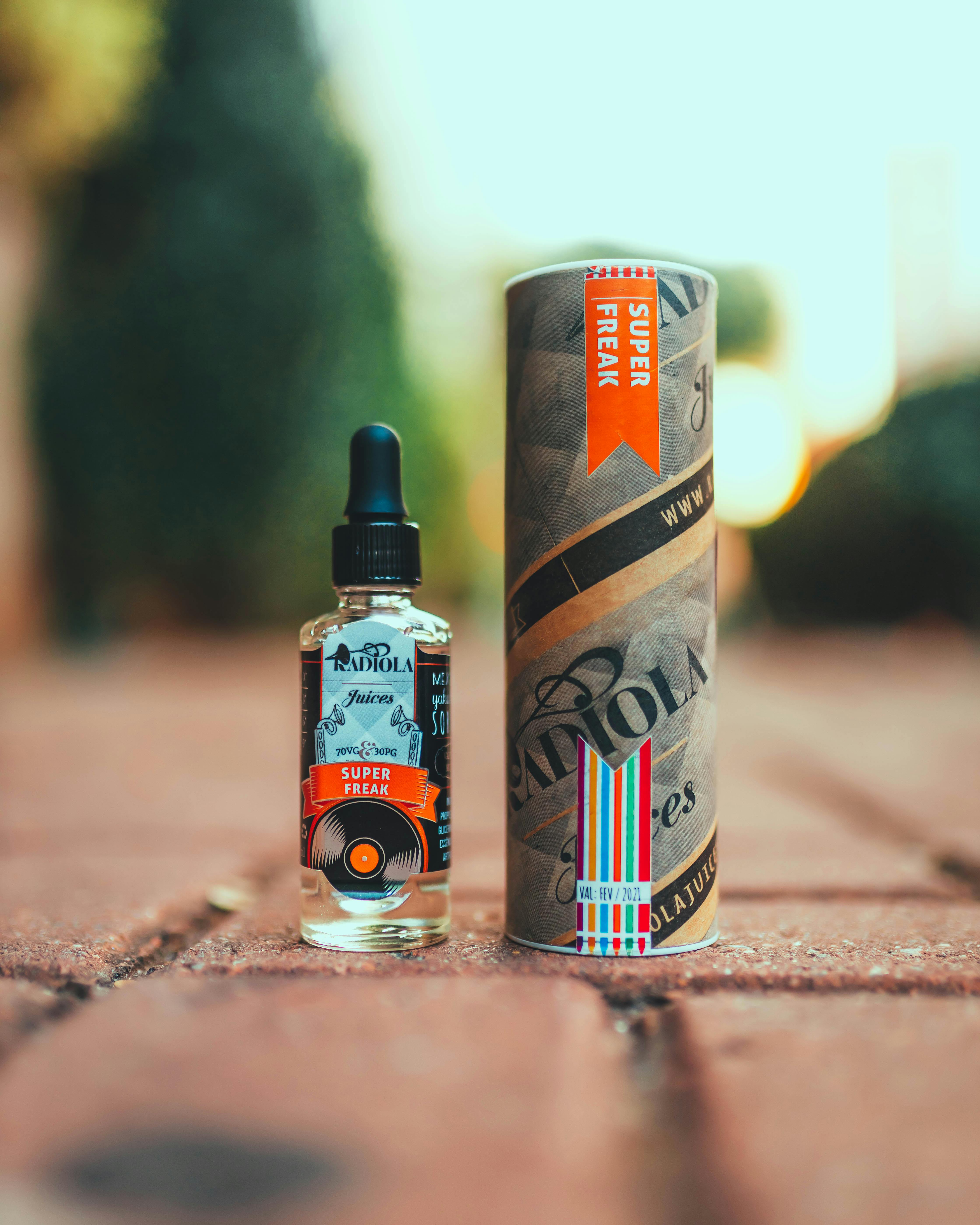 Bottle And Box Of Vaping Liquid · Free Stock Photo