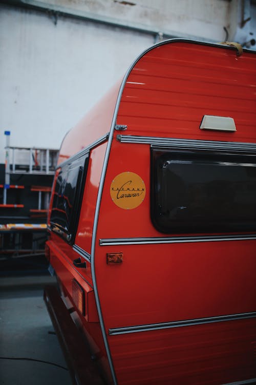 Red Camper Van