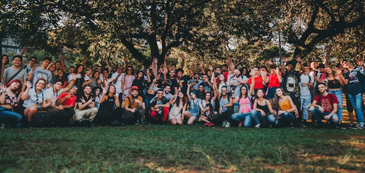 Group Of People Posing Together