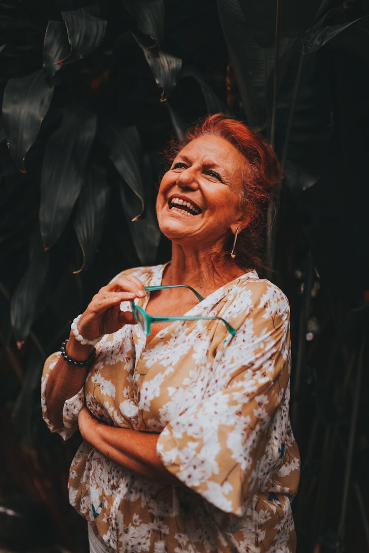 Elderly Woman Laughing