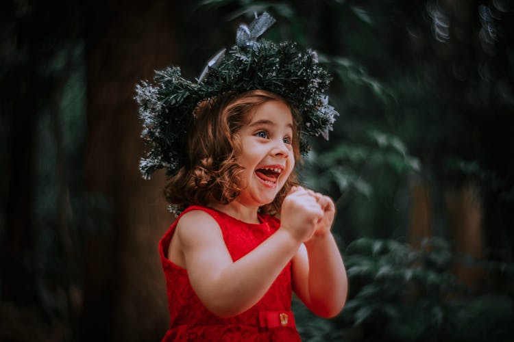 Photograph Of An Excited Child