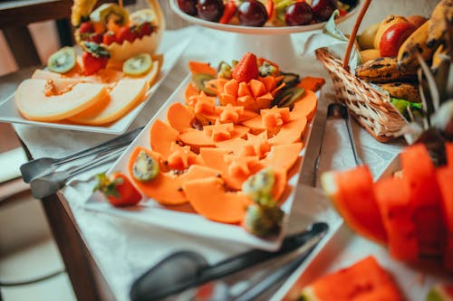 Fruit on Plates