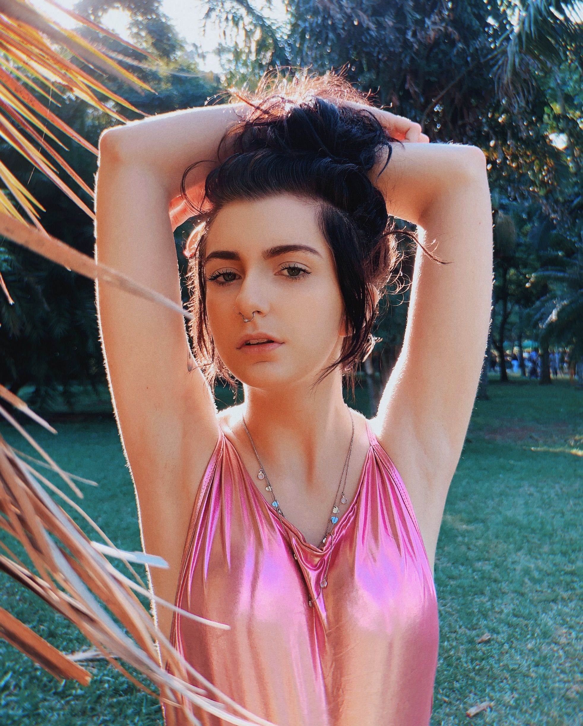 Woman in Pink Tank Top · Free Stock Photo