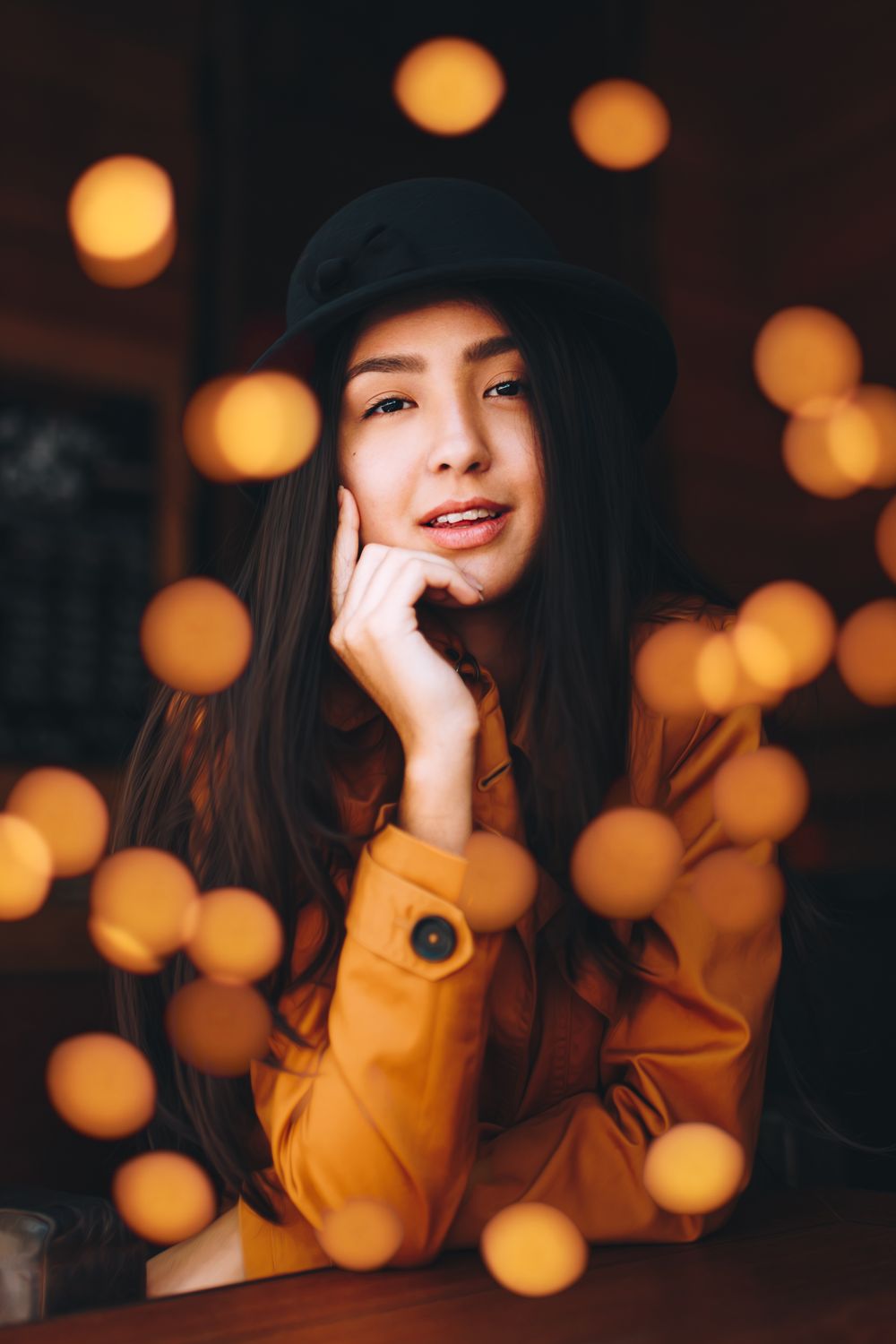 Beautiful Woman Wearing a Black Hat · Free Stock Photo