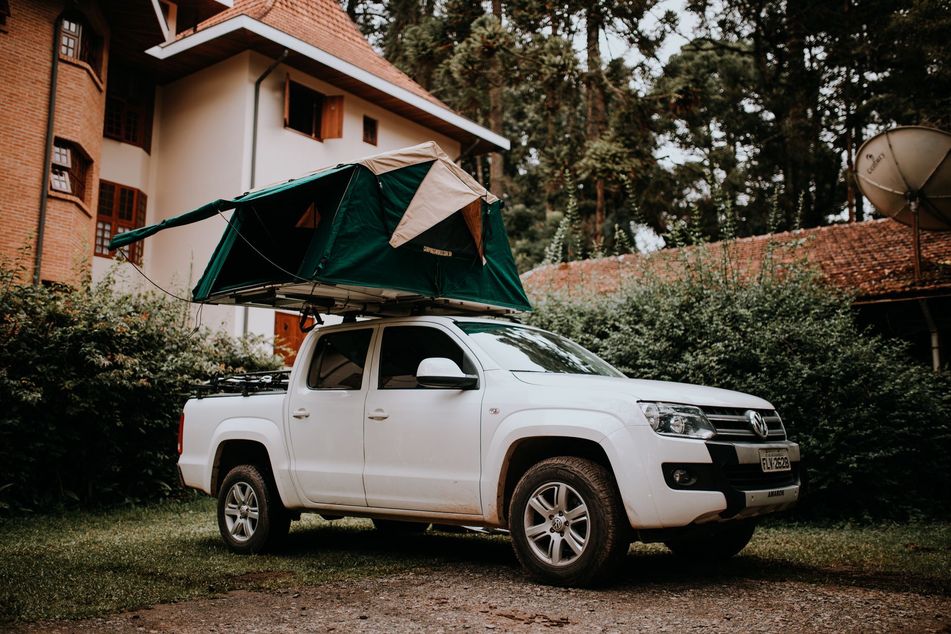 overland truck rooftop tent