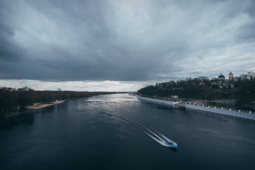 Speedboat on River