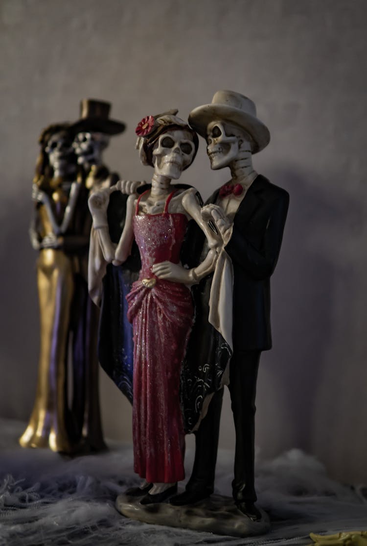 Skeleton Figurine On Display