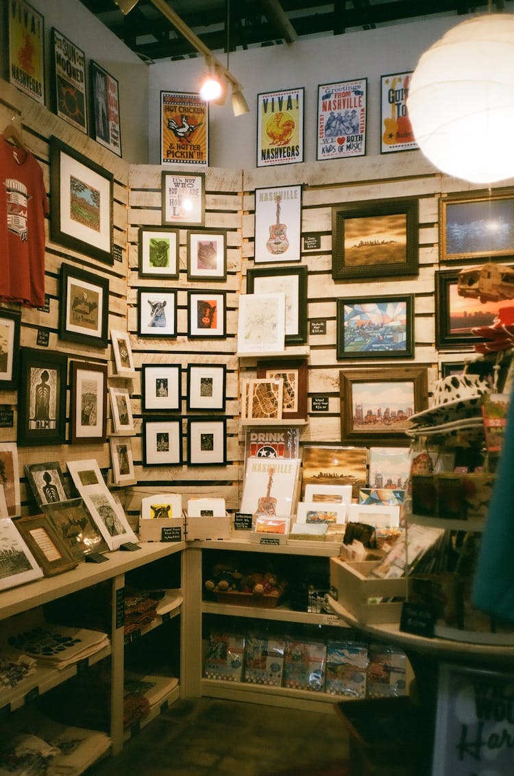 Interior Of A Souvenir Shop 