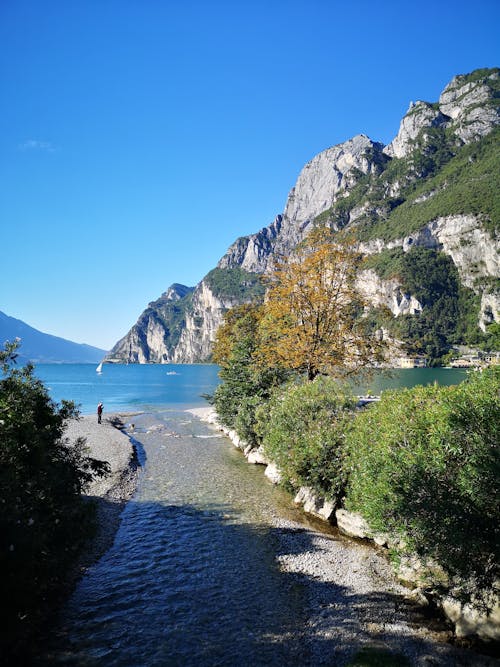 山脈, 河, 藍色的湖泊 的 免費圖庫相片