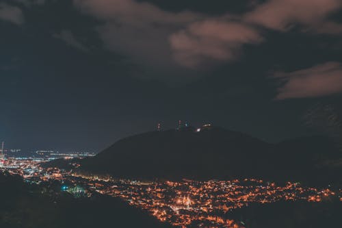 คลังภาพถ่ายฟรี ของ กลางคืน, ท้องฟ้า, เมือง