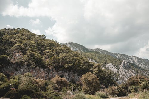 White Clouds above Mountain