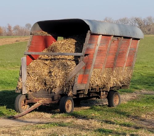 Free Farm Hay Wagon Stock Photo
