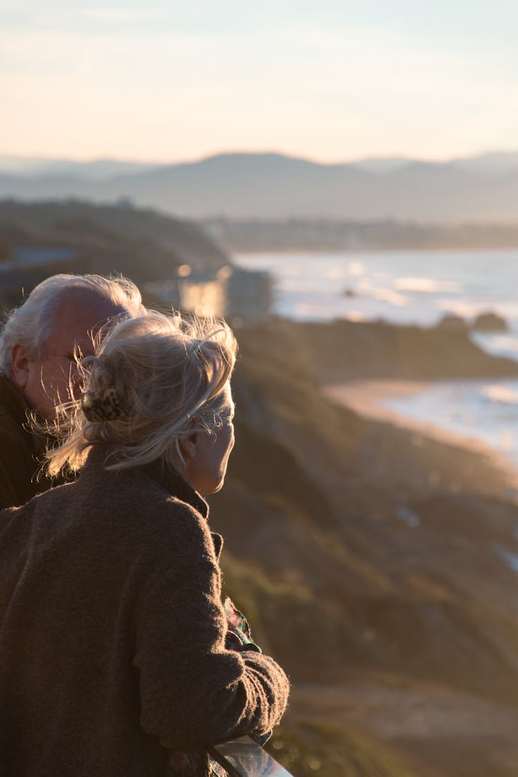 A Couple Looking At View