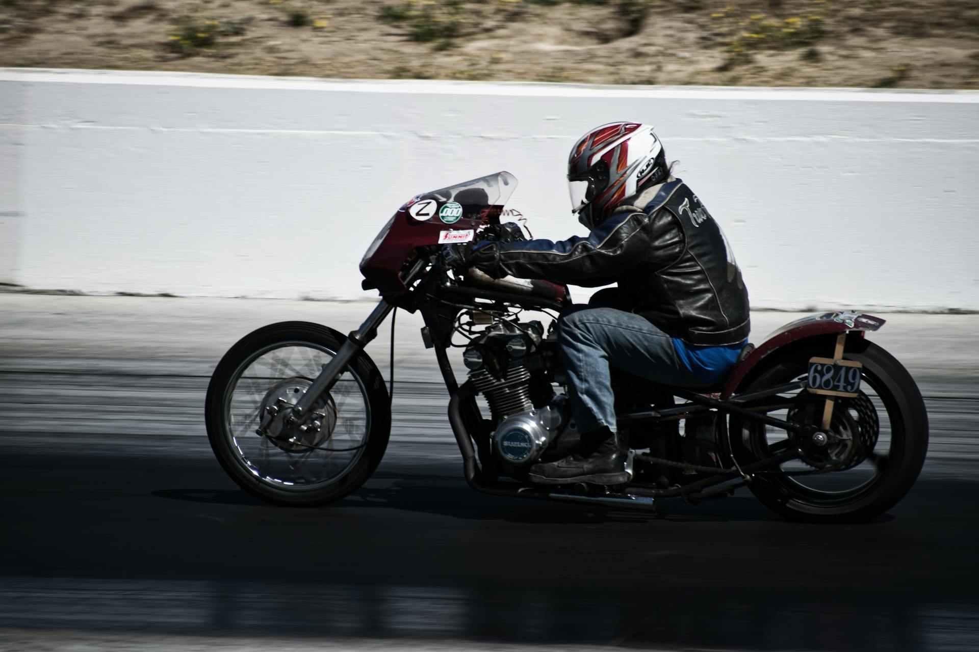 Man Riding Motorcycle