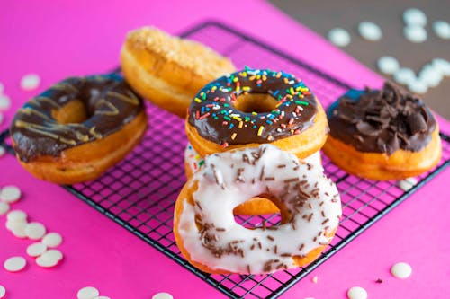 Gratis lagerfoto af chokolade, donuts, doughnuts