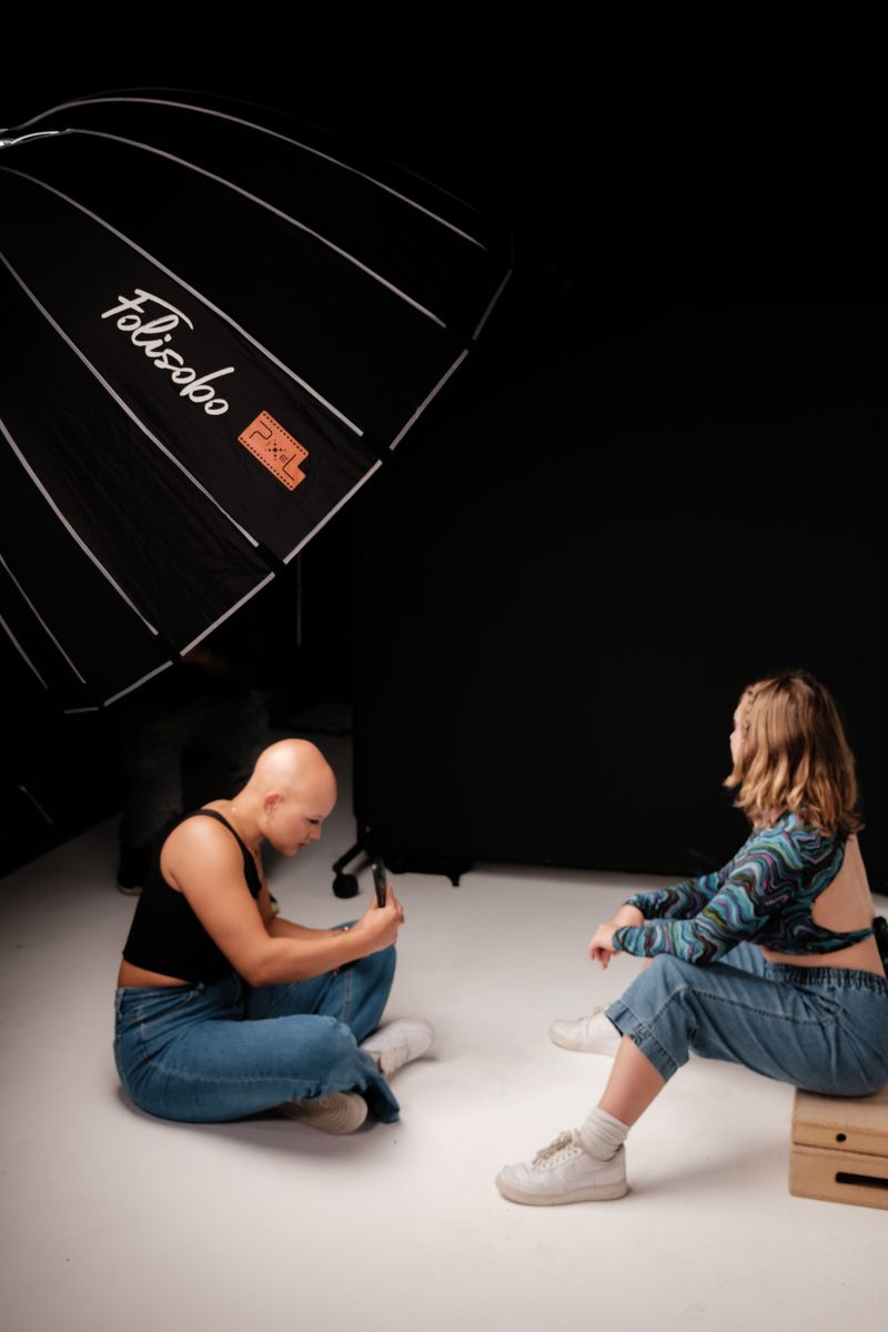 Editorial-Shooting mit zwei Personen