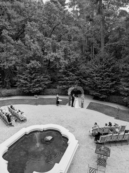 açık hava düğün, Bahçe, beraber içeren Ücretsiz stok fotoğraf