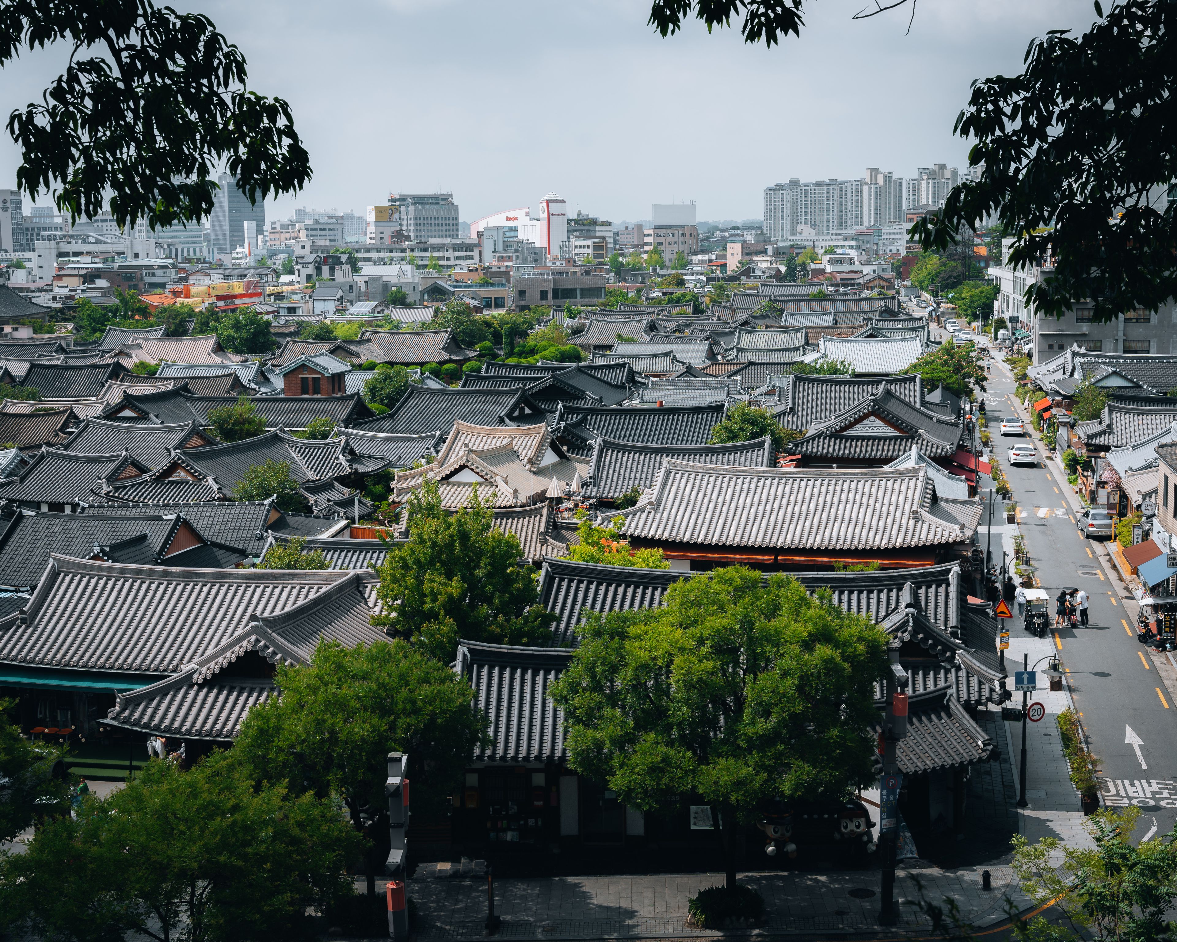 Jeonju Hanok Village traditional houses