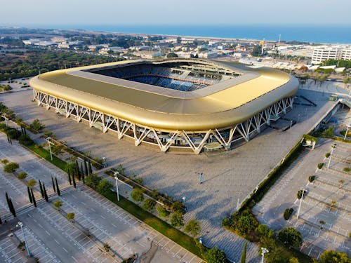 Drone Shot of Stadium