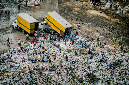 People Working at Landfill