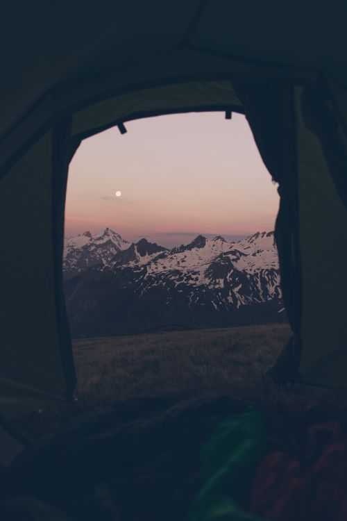 Green Tent on Top of a Mountain · Free Stock Photo