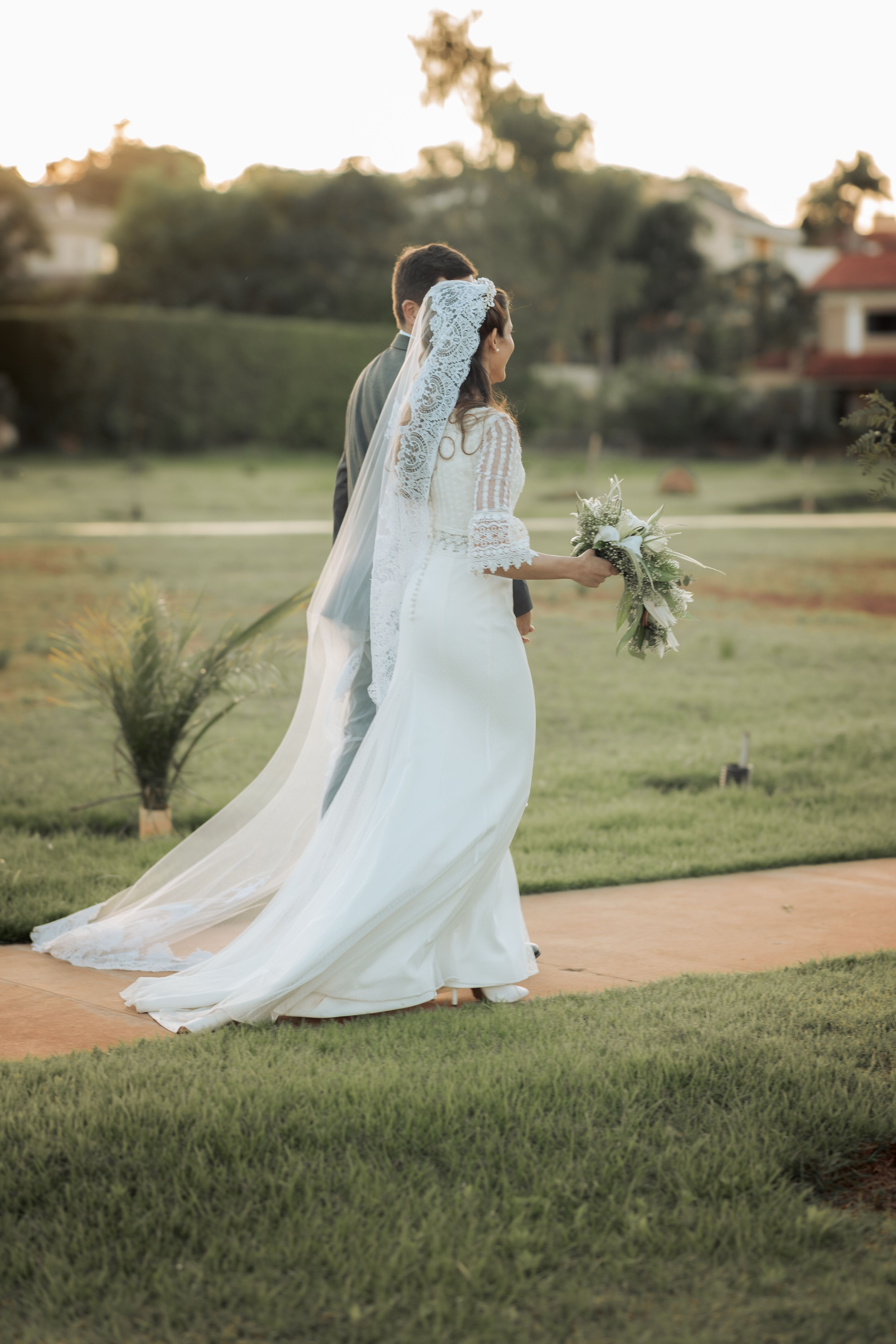 Beautifully decorated wedding reception venue