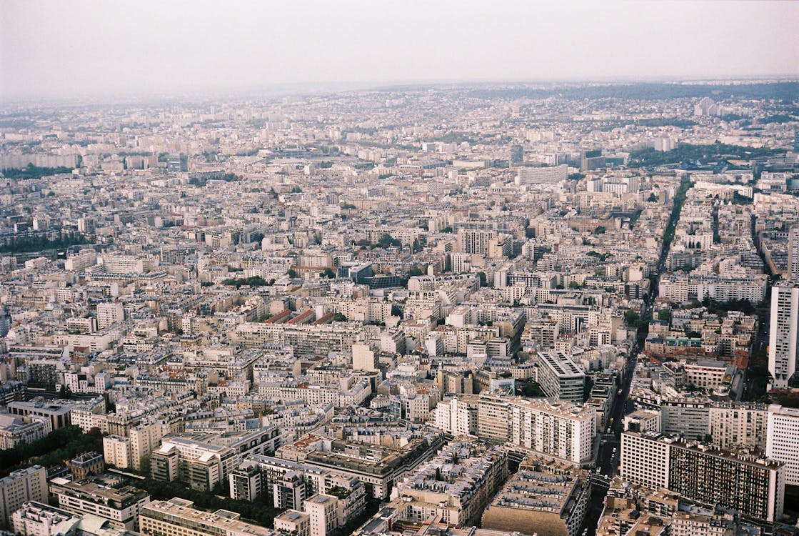 Aerial View of City Buildings