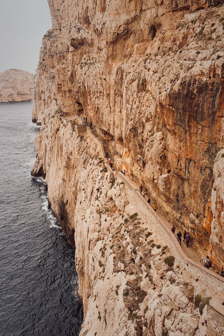 Road On Cliff Near Water