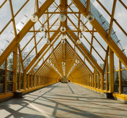 Bridge with a Glass Ceiling 