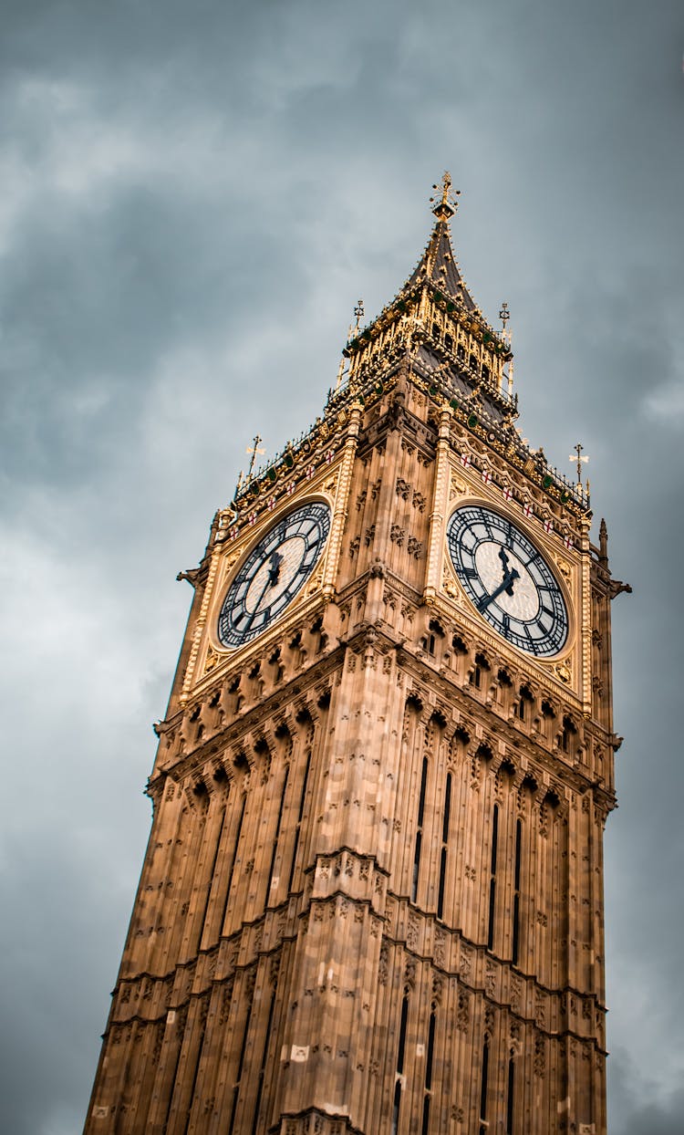 Low-Angle Shot Of The Famous Big Ben In London