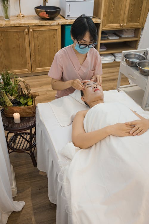 Woman Getting a Beauty Treatment 