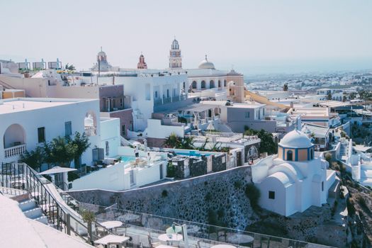 Pyrgos village photo walk at dusk — Santorini