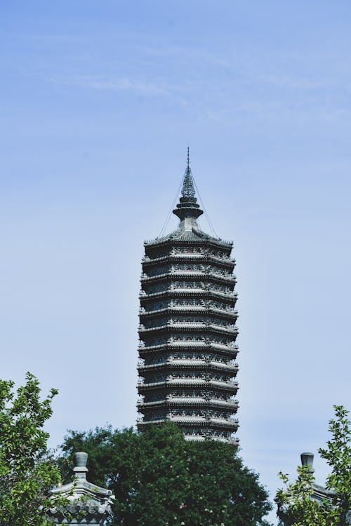 Immagine gratuita di architettura cinese, architettura tradizionale, cielo azzurro