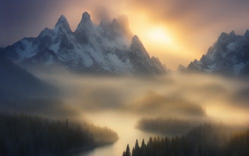 Kostnadsfri bild av bergen, bergstopp, dimma