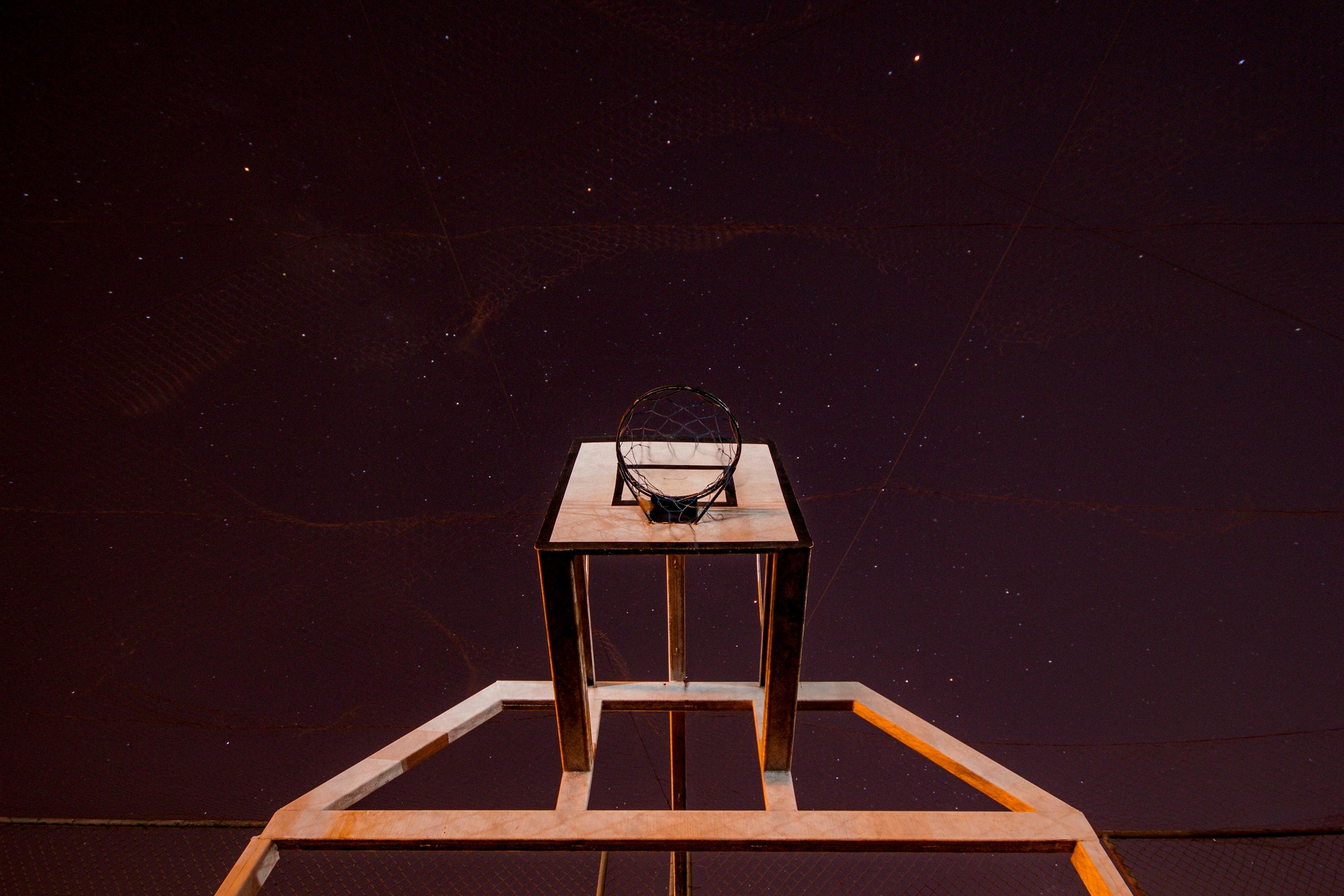 Low Angle Shot Of Basketball Ring Free Stock Photo