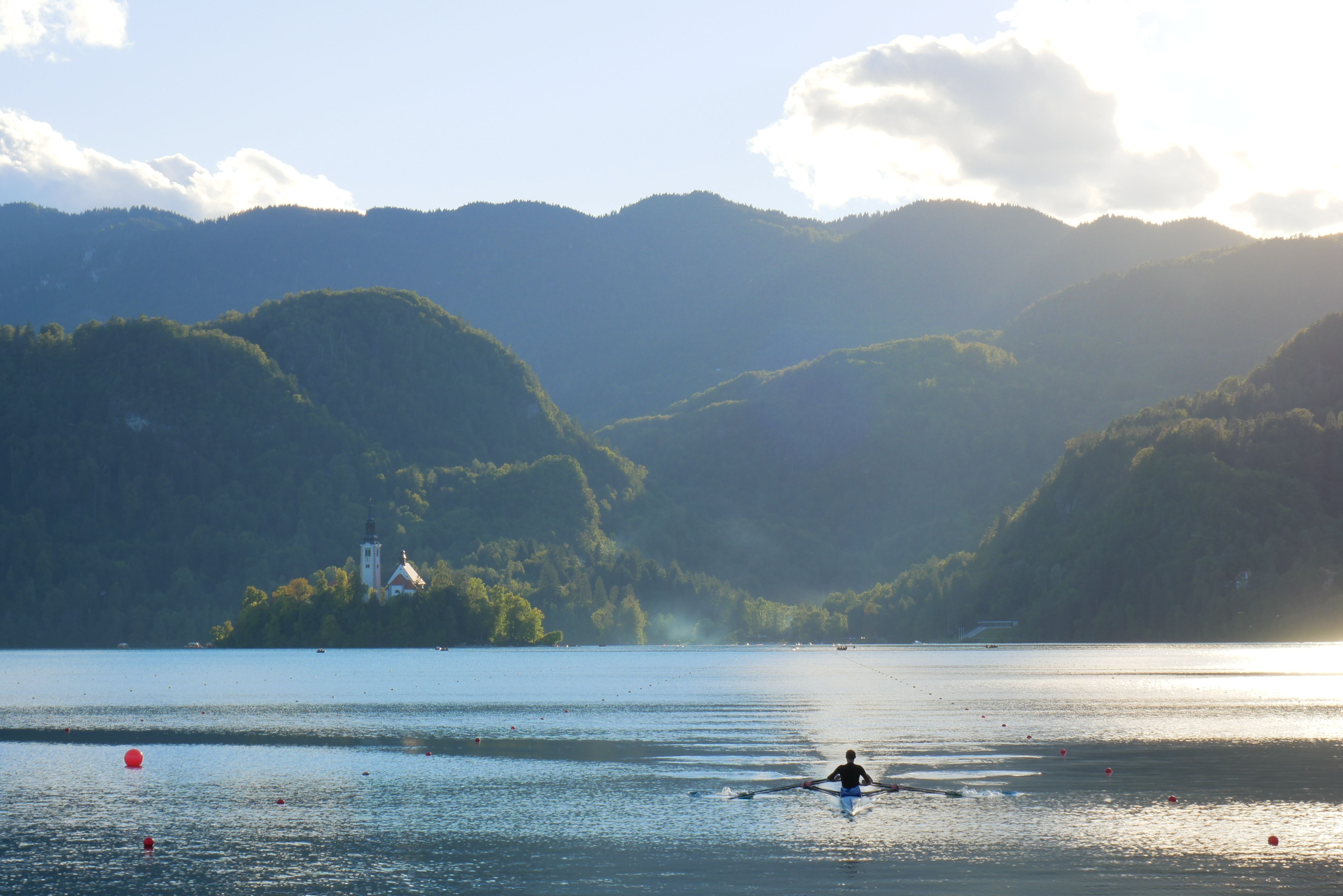 Kayak ou canoë sur le lac de Bled