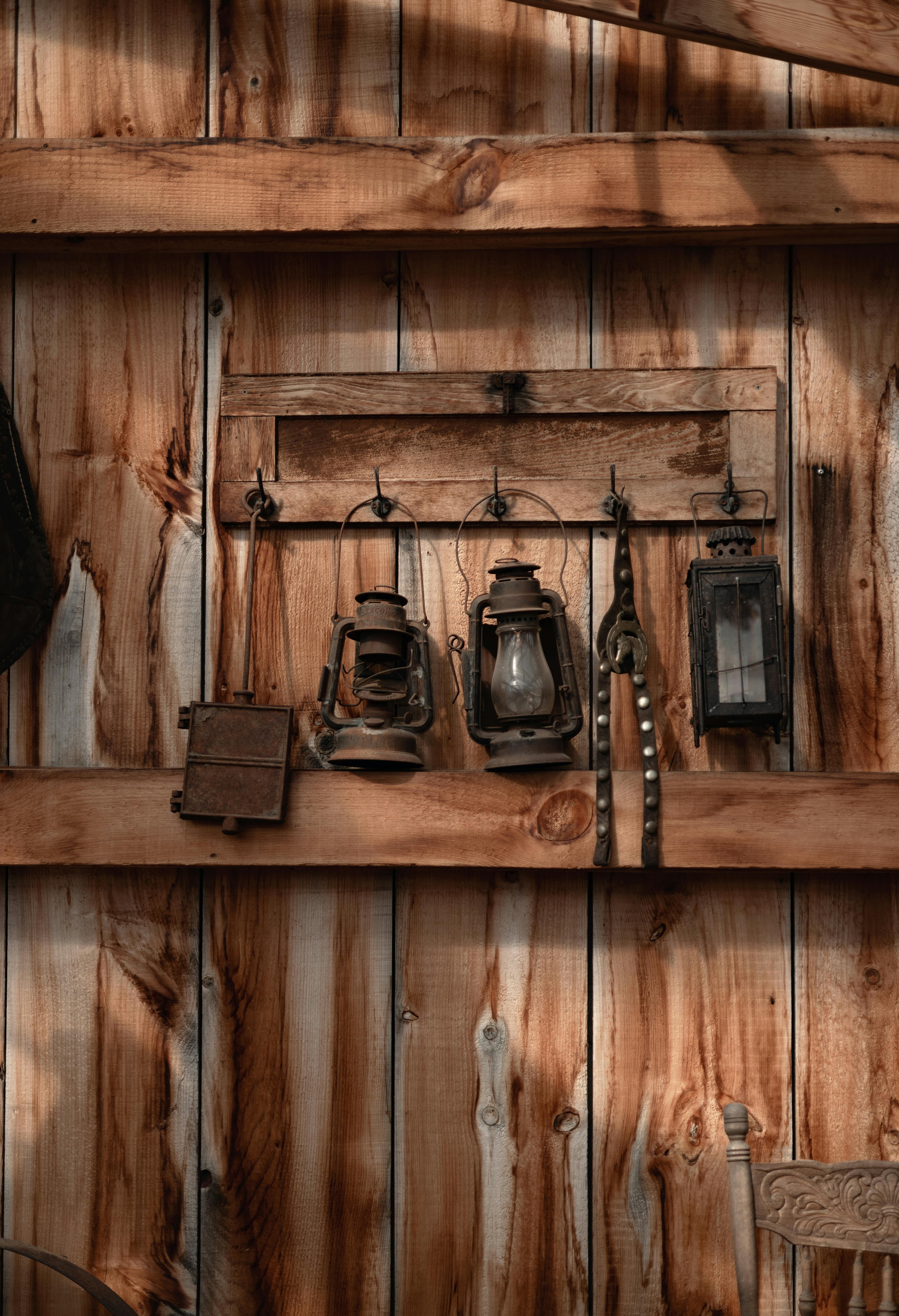 retro telephone an rustic wood wall