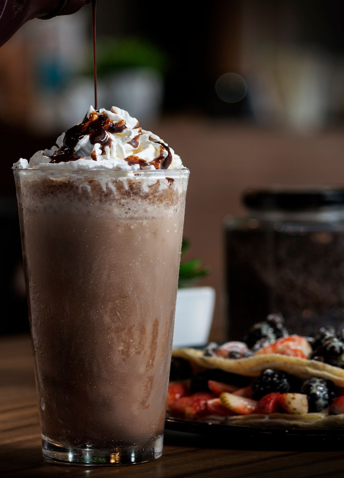 Frappé chocolat-avocat onctueux