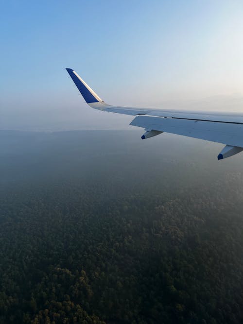 Free An Airplane Wing Stock Photo