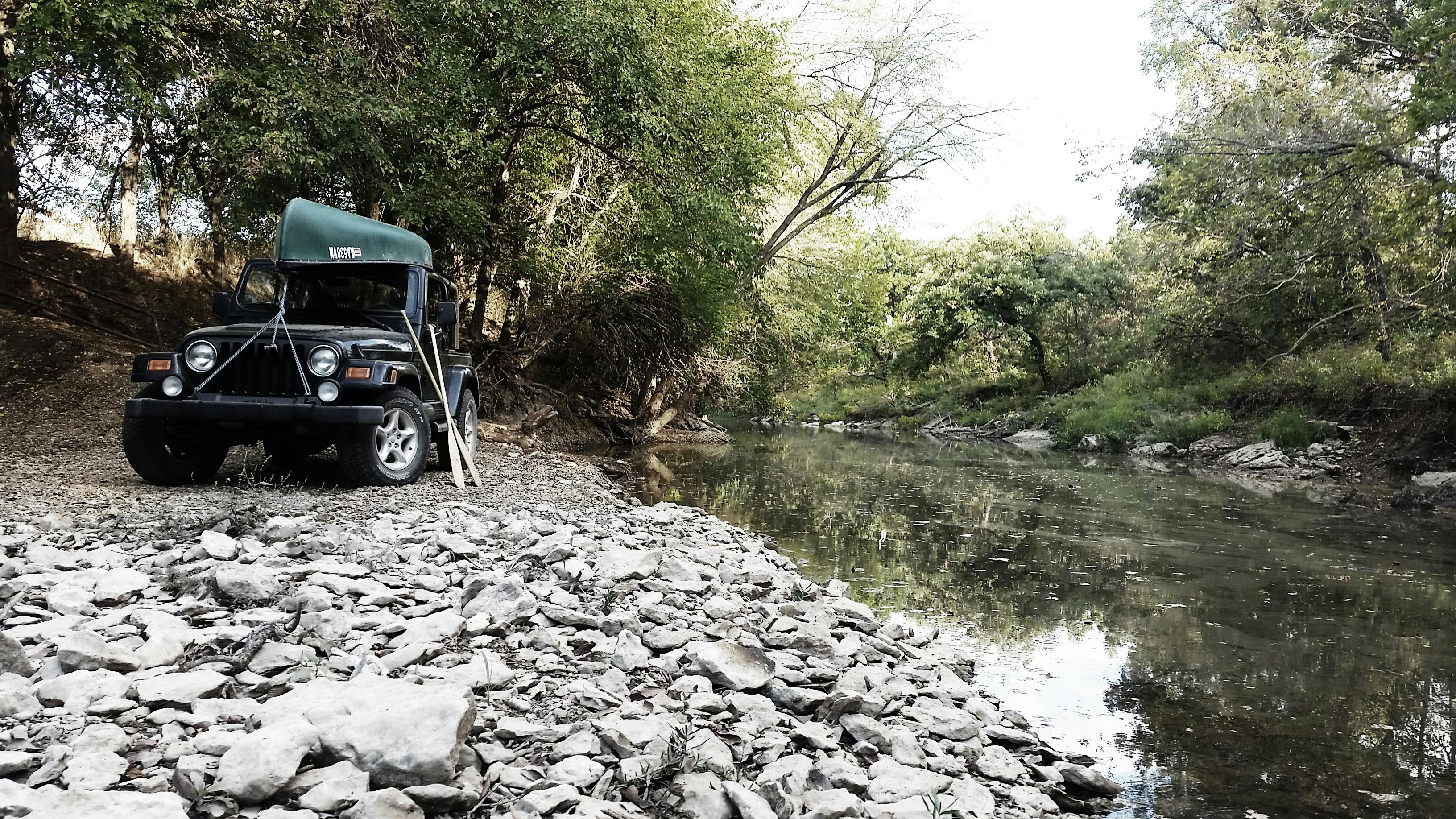 Free stock photo of canoe, jeep, summer