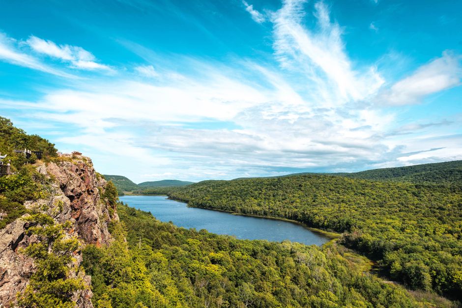 hiking trail porcupine mountains