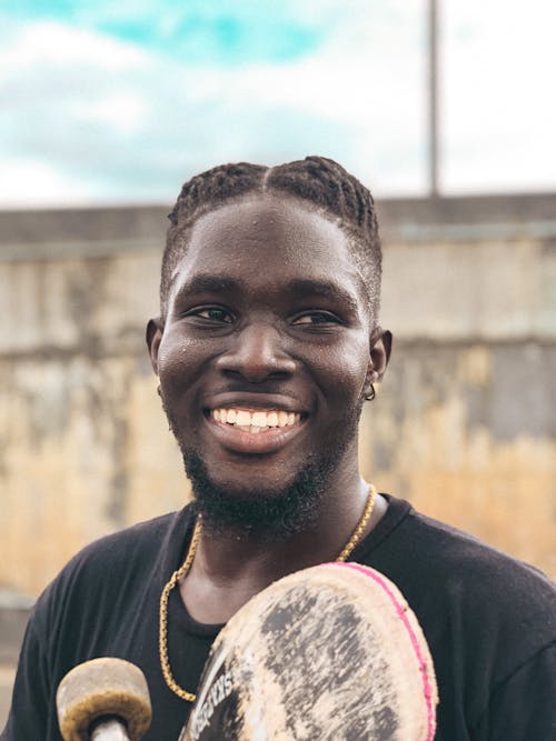 Close-Up Shot of a Man Smiling