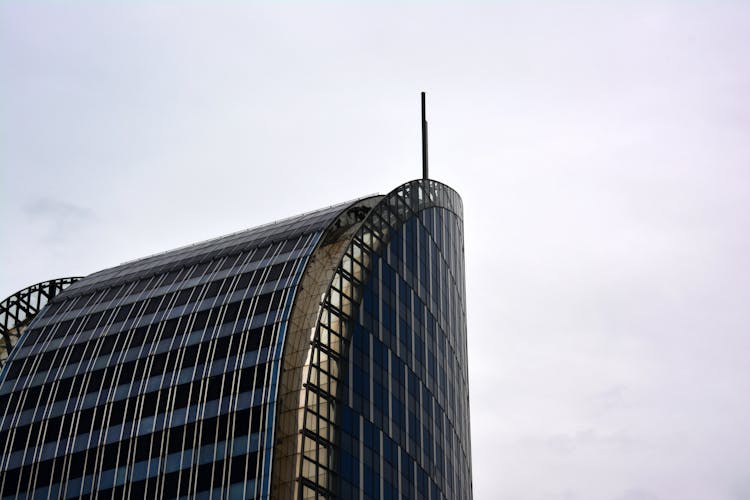 Low-Angle Shot Of A Building Under The Sky