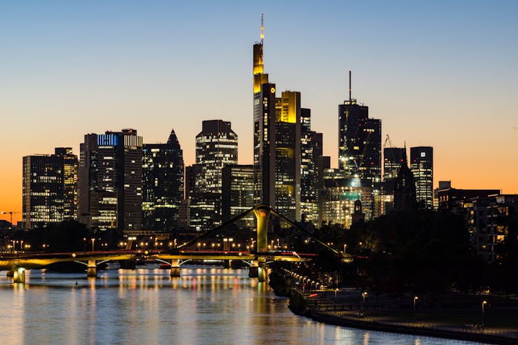 City Buildings During Nighttime