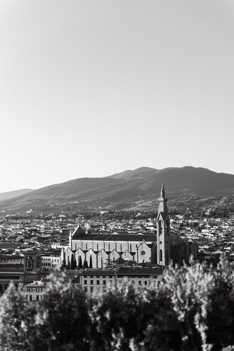 Traditional Church In City Landscape