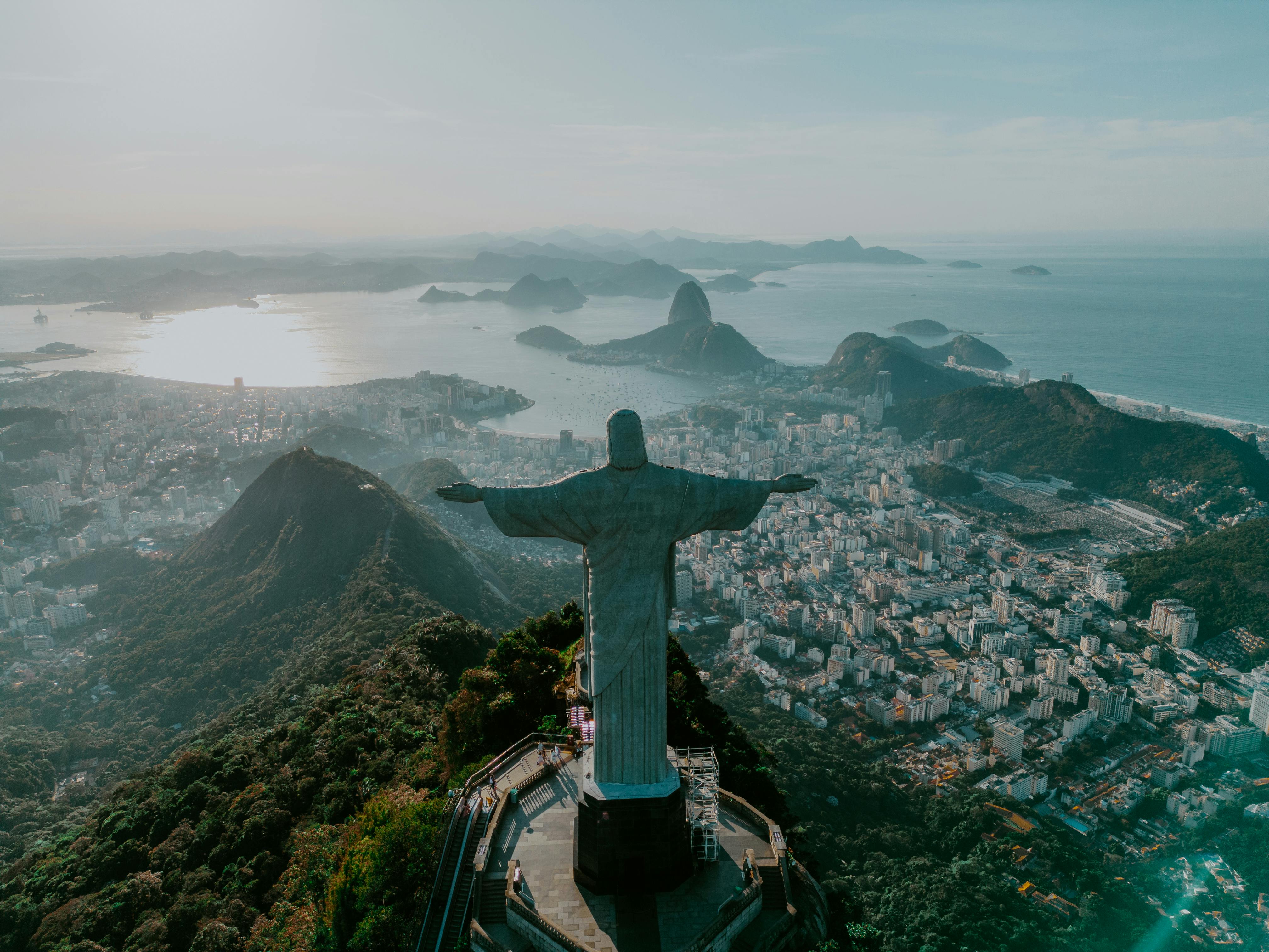 An Aerial Photography of Christ the Redeemer · Free Stock Photo