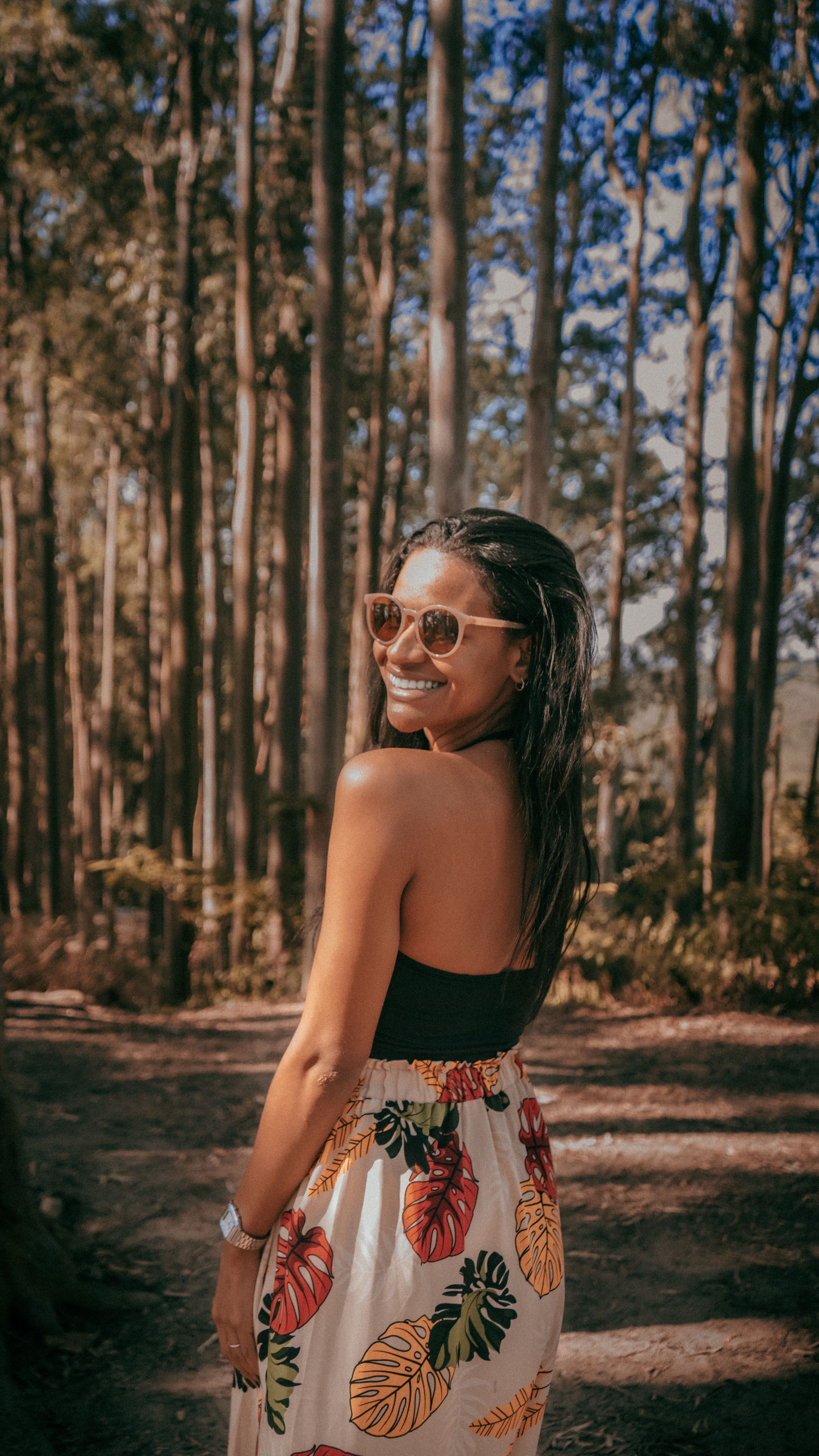 Close Up Photo of Woman Wearing Floral Top · Free Stock Photo