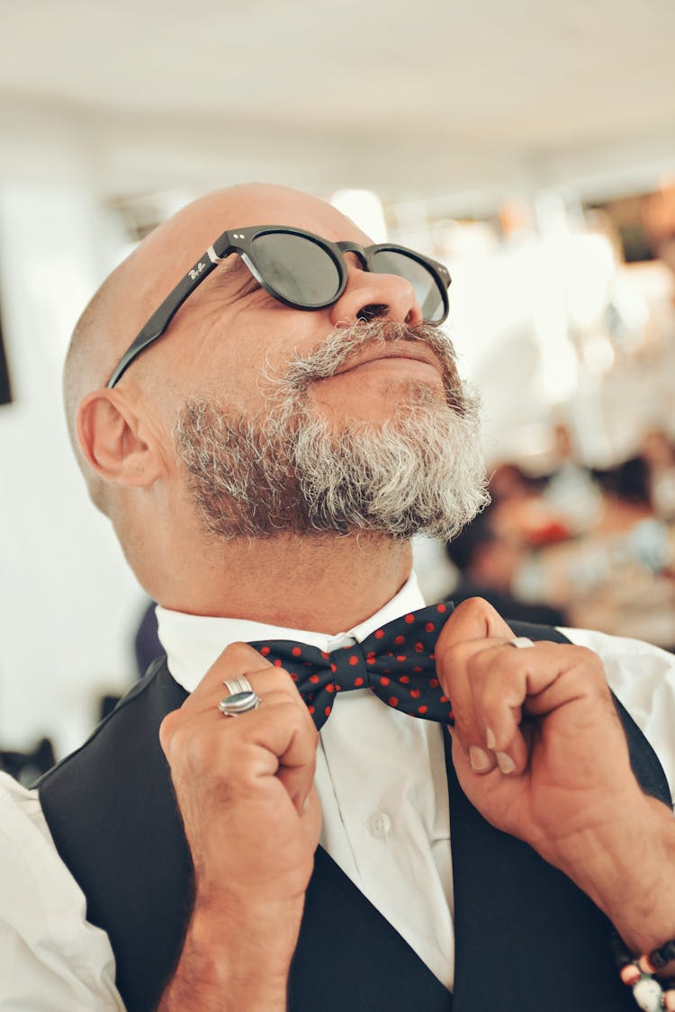 Man Wearing Bow Tie