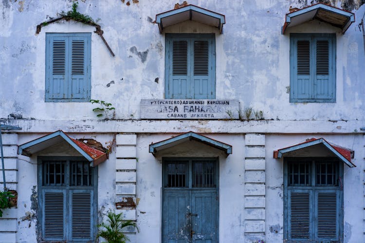 Facade Of An Old Coffee Factory In Jakarta, Indonesia