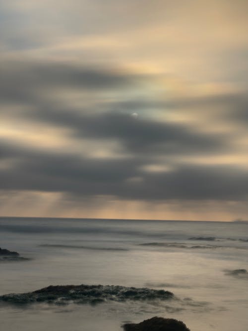 Free Long Exposure Photography of a Seascape Stock Photo